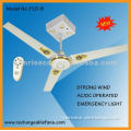 Rechargeable Ceiling Fan with Light, AC/DC,32", 42", 48", 56", 60",64"